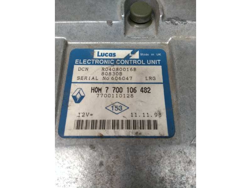 Recambio de centralita motor uce para renault trafic (desde 5.89) referencia OEM IAM R04080016B HOM7700106482 7700110128 80830B