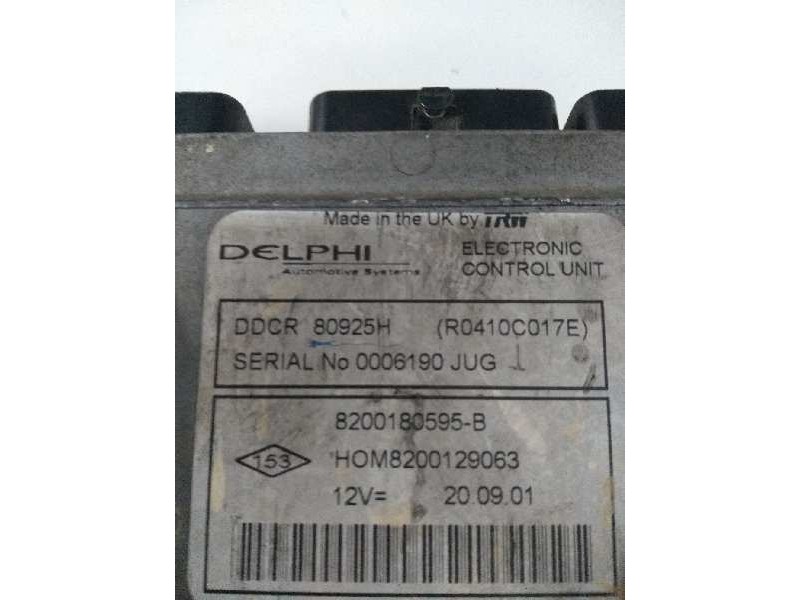 Recambio de centralita motor uce para renault clio ii fase ii (b/cb0) 1.5 dci diesel referencia OEM IAM R0410C017E 8200180595B H