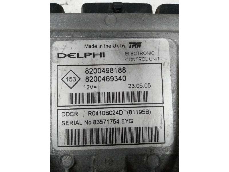 Recambio de centralita motor uce para renault scenic ii authentique referencia OEM IAM R0410B024D 8200498188 8200469340 81195B