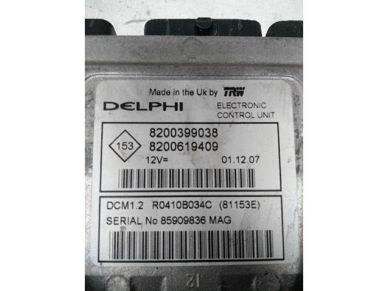 Recambio de centralita motor uce para renault megane ii berlina 3p 1.5 dci diesel cat referencia OEM IAM R0410B034C 8200399038 8