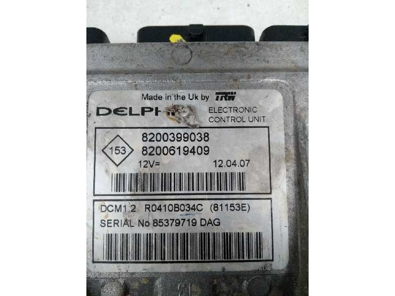 Recambio de centralita motor uce para renault modus dynamique referencia OEM IAM R0410B034C 8200399038 8200619409 81153E