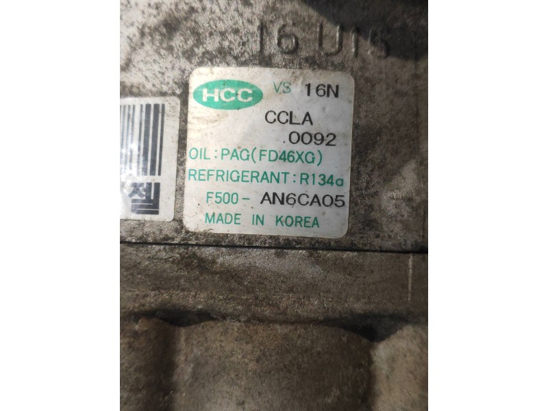 Recambio de compresor aire acondicionado para kia cee´d active referencia OEM IAM F500AN6CA05  