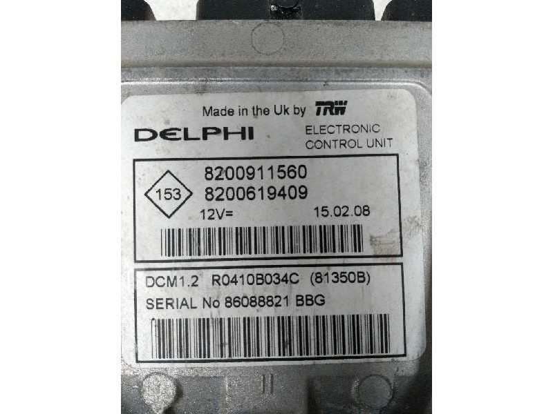 Recambio de centralita motor uce para renault clio iii 1.5 dci diesel fap referencia OEM IAM R0410B034C 8200911560 8200619409 81