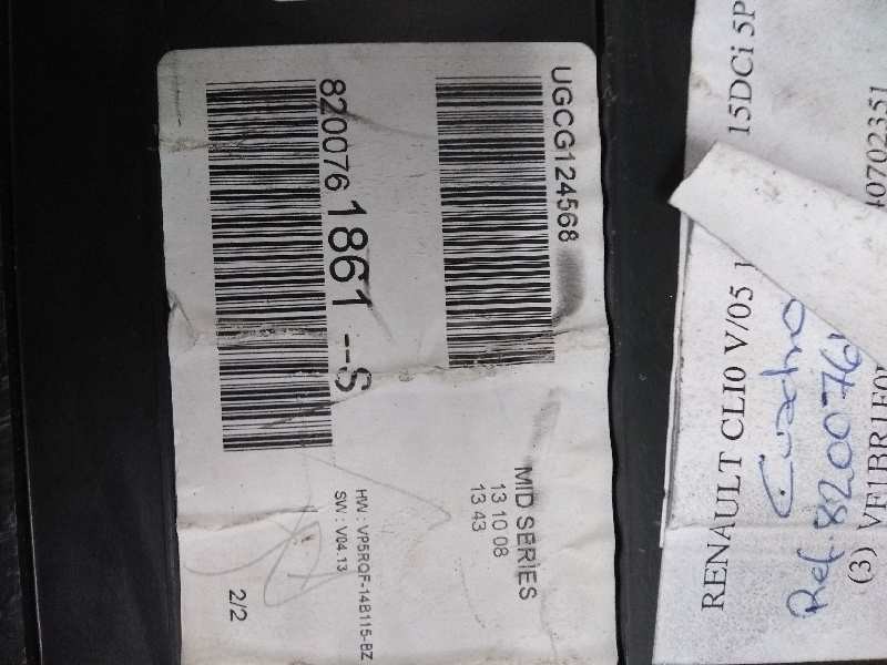 Recambio de cuadro instrumentos para renault clio iii 1.5 dci diesel fap referencia OEM IAM 8200761861S UGCG1244568 