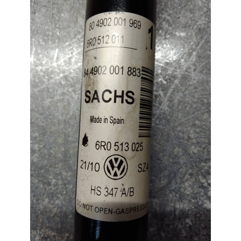 Recambio de amortiguador trasero izquierdo para volkswagen polo (6r1) advance referencia OEM IAM 6R0512011 6R0513025 84490200188