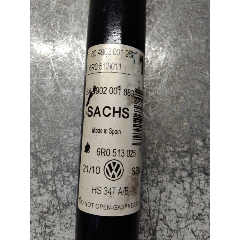 Recambio de amortiguador trasero derecho para volkswagen polo (6r1) advance referencia OEM IAM 6R0513025 6R0512011 844902001883 