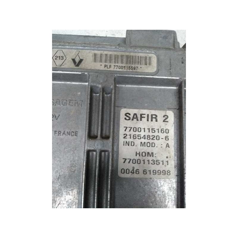 Recambio de centralita motor uce para renault clio ii fase i (b/cbo) 1.2 referencia OEM IAM 7700115597 7700115160 7700113511 216 Recambio de centralita motor uce para renault clio ii fase i (b/cbo) 1.2 referencia OEM IAM 7700115597 7700115160 7700113511 216