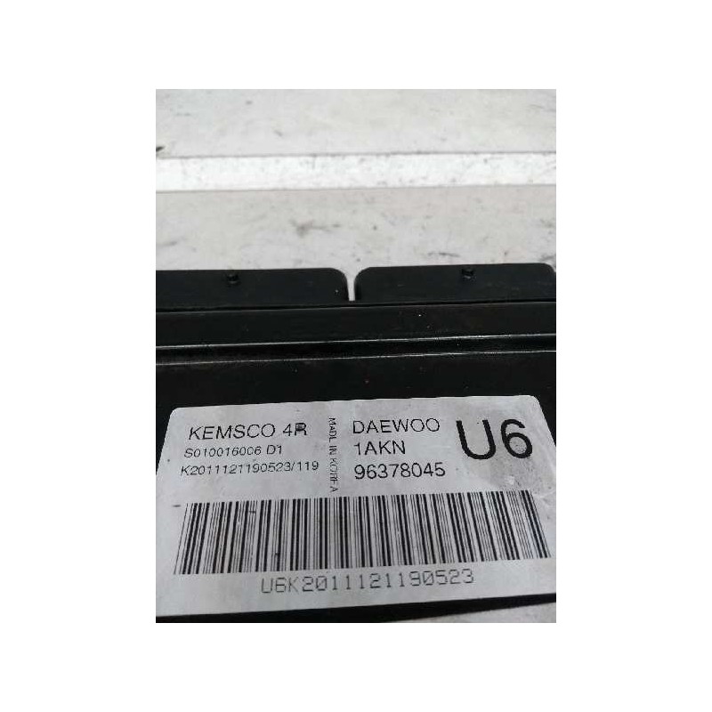 Recambio de centralita motor uce para daewoo nubira berlina 1.6 cat referencia OEM IAM S010016006D1 96378045 4R 1AKN U6