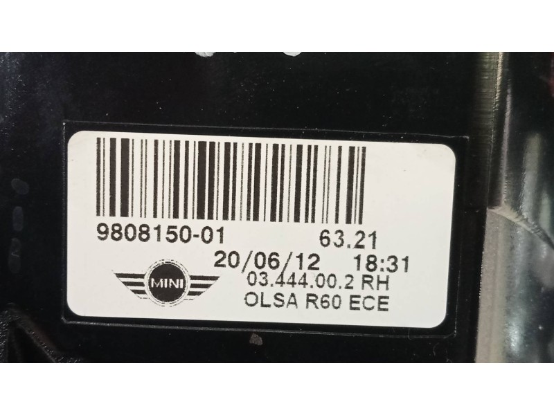 Recambio de piloto trasero derecho para mini countryman (r60) one d referencia OEM IAM 980815001  