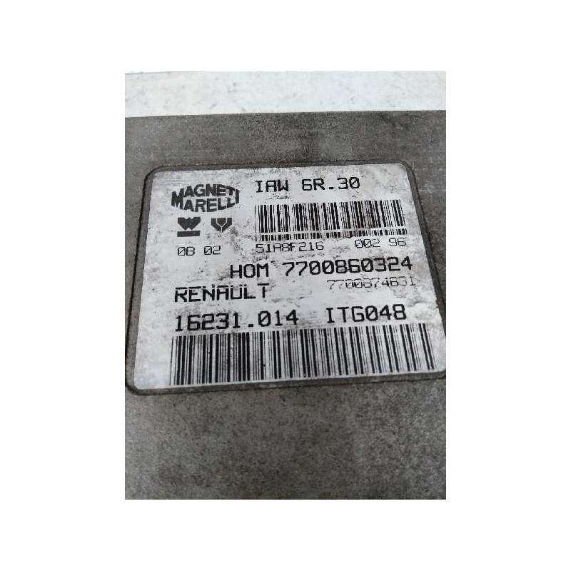 Recambio de centralita motor uce para renault clio i fase i+ii (b/c57) 1.3 cat referencia OEM IAM IAW6R30 HOM7700860324 77008746
