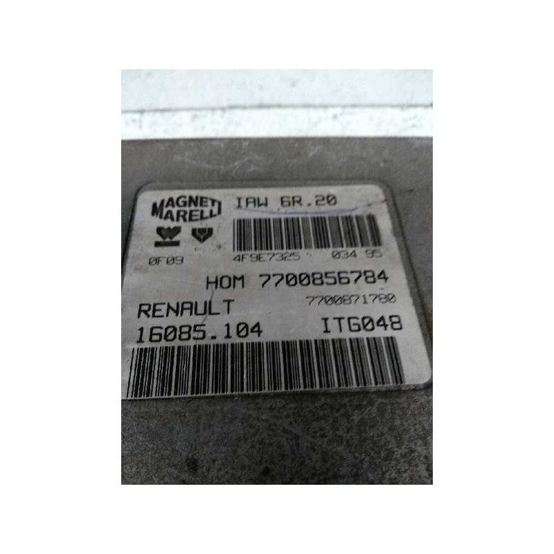 Recambio de centralita motor uce para renault clio i fase i+ii (b/c57) 1.2 referencia OEM IAM IAW6R20 HOM7700856784 7700871780 1