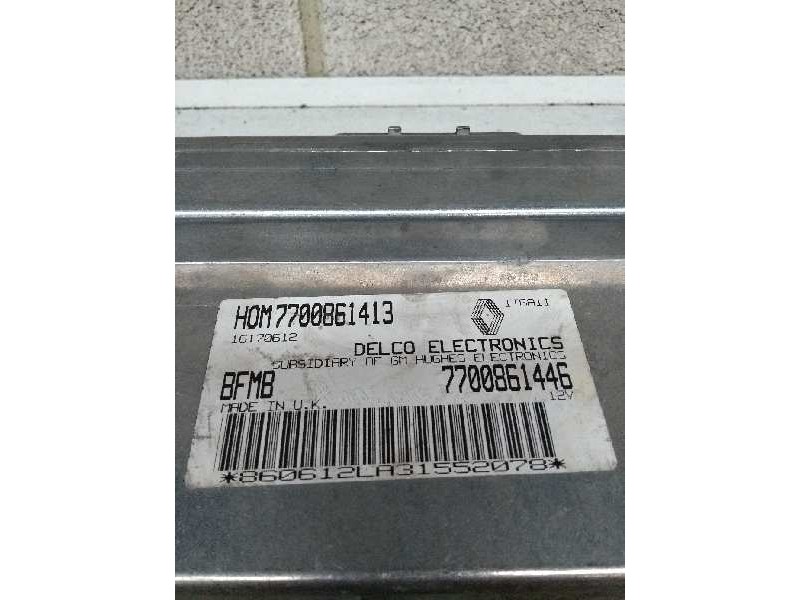Recambio de centralita motor uce para renault 19 (b/c/l53) 1.4 gts referencia OEM IAM 7700861446 HOM7700861413 BFMB 16170612 Recambio de centralita motor uce para renault 19 (b/c/l53) 1.4 gts referencia OEM IAM 7700861446 HOM7700861413 BFMB 16170612