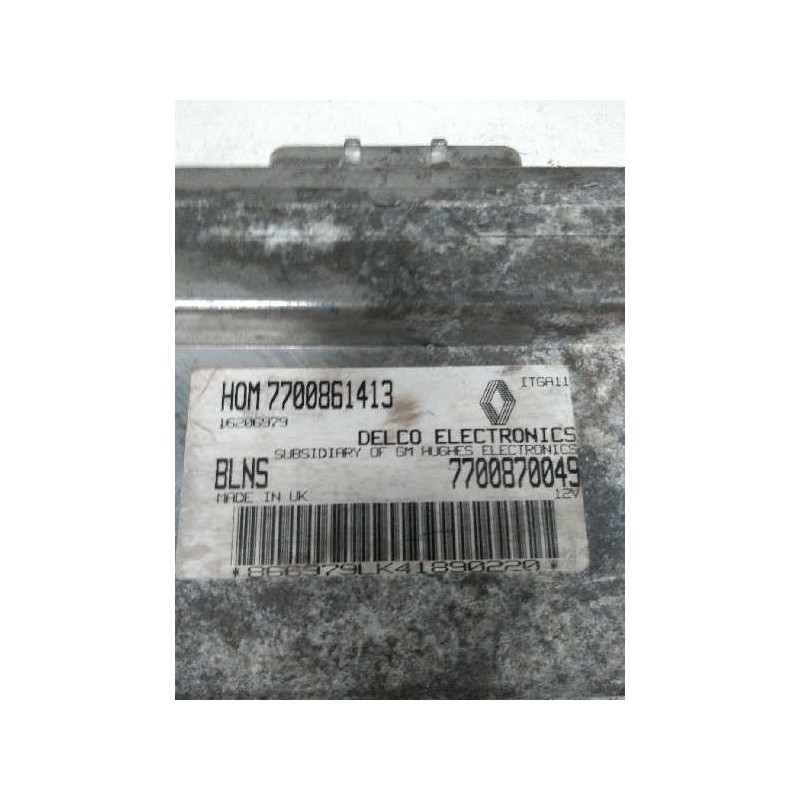 Recambio de centralita motor uce para renault clio i fase i+ii (b/c57) referencia OEM IAM 7700870049 HOM7700861413 BLNS 16206979