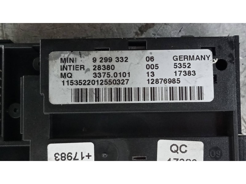 Recambio de conmutador de arranque para mini countryman (r60) one d referencia OEM IAM 929933206  