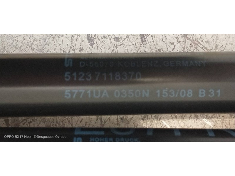 Recambio de amortiguadores capo para bmw serie 1 coupe (e82) 120d referencia OEM IAM 51237118370  