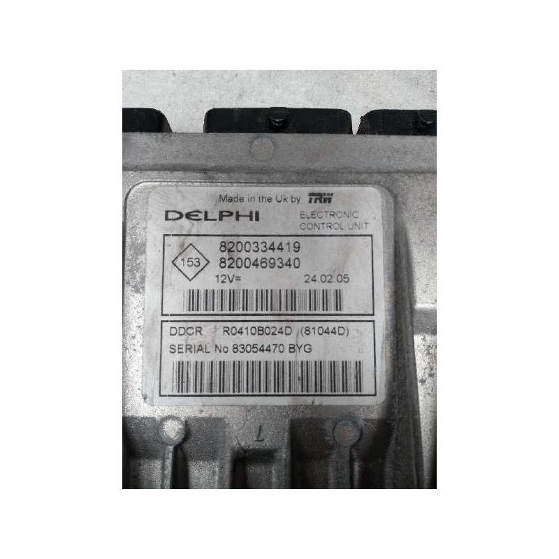 Recambio de centralita motor uce para renault megane ii classic berlina 1.5 dci diesel referencia OEM IAM R0410B024D 8200334419 