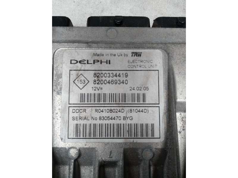 Recambio de centralita motor uce para renault megane ii classic berlina 1.5 dci diesel referencia OEM IAM R0410B024D 8200334419 