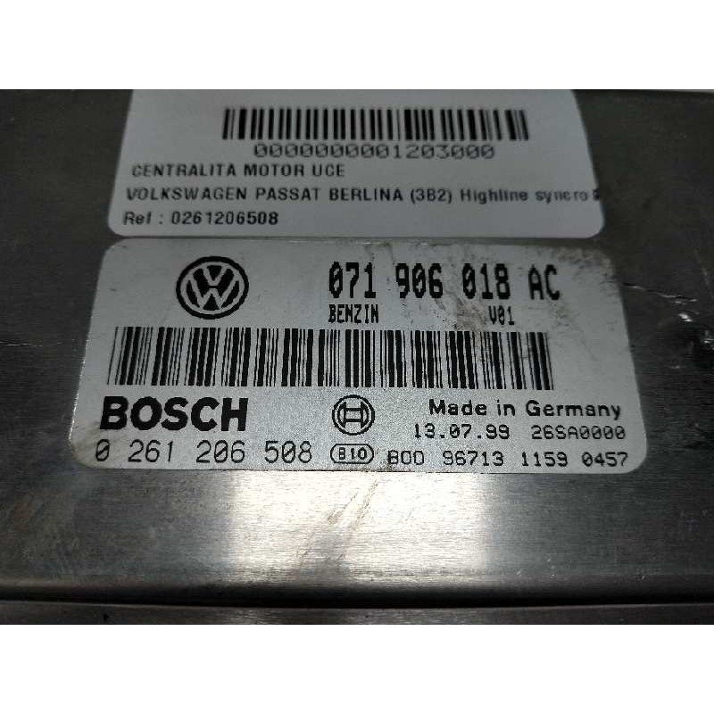 Recambio de centralita motor uce para volkswagen passat berlina (3b2) highline syncro / 4motion referencia OEM IAM 0261206508 07