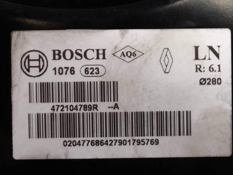 Recambio de servofreno para renault talisman intens referencia OEM IAM 472105948R 472104789R 