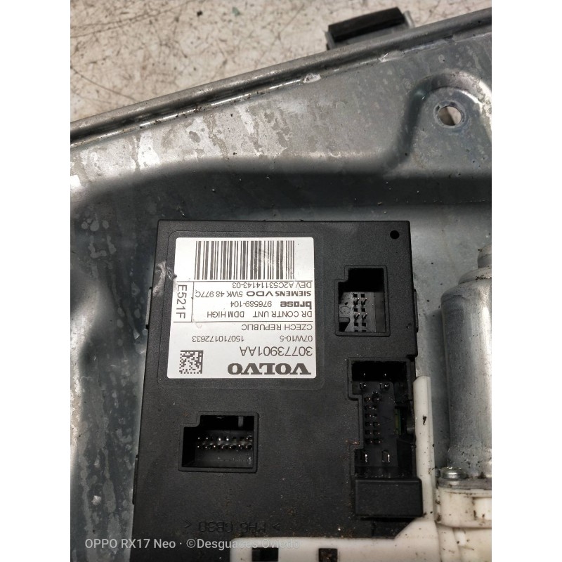 Recambio de elevalunas delantero izquierdo para volvo s40 berlina 2.0 d kinetic referencia OEM IAM 8679080 30773901AA 4P
