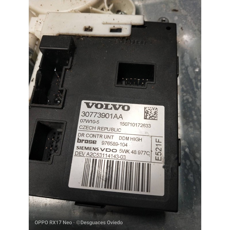 Recambio de elevalunas delantero izquierdo para volvo s40 berlina 2.0 d kinetic referencia OEM IAM 8679080 30773901AA 4P