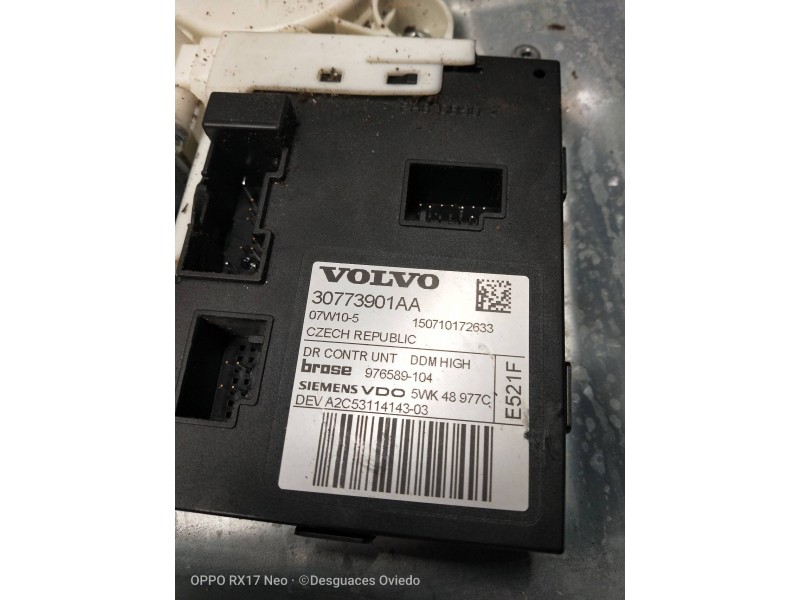 Recambio de elevalunas delantero izquierdo para volvo s40 berlina 2.0 d kinetic referencia OEM IAM 8679080 30773901AA 4P