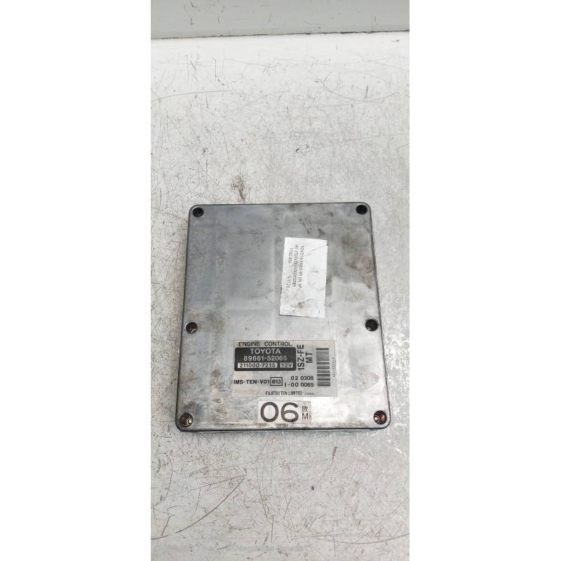 Recambio de centralita motor uce para toyota yaris (ncp1/nlp1/scp1) 1.0 linea sol referencia OEM IAM 8966152065 2110007215 