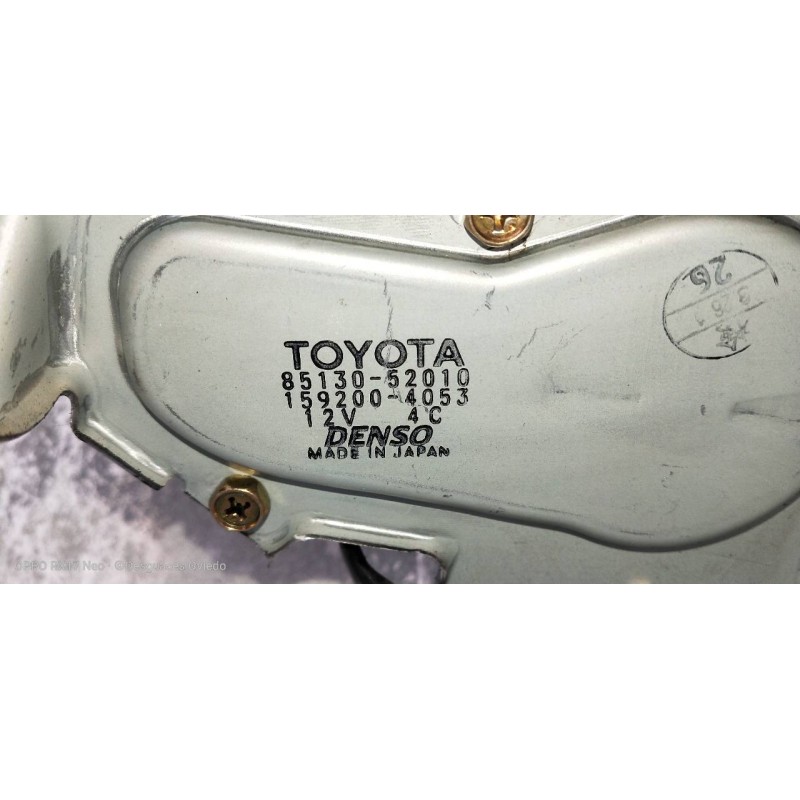 Recambio de motor limpia trasero para toyota yaris (ncp1/nlp1/scp1) 1.0 linea sol referencia OEM IAM 8513052010 1592004053 