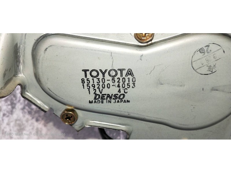 Recambio de motor limpia trasero para toyota yaris (ncp1/nlp1/scp1) 1.0 linea sol referencia OEM IAM 8513052010 1592004053 