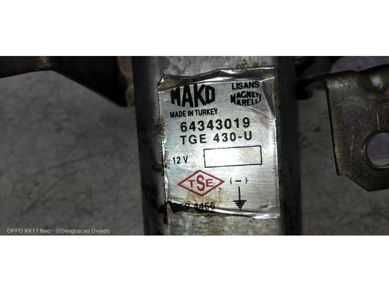 Recambio de motor limpia trasero para fiat doblo cargo (223) 1.3 jtd referencia OEM IAM 64343019  