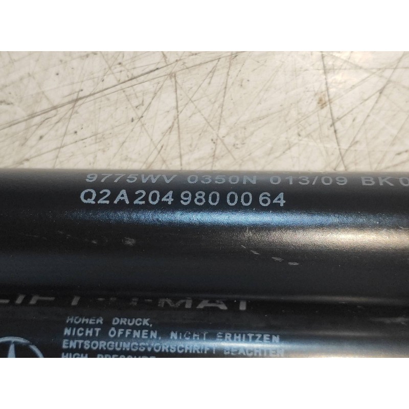 Recambio de amortiguadores capo para mercedes clase c (w204) berlina c 180 kompressor blueefficiency (204.044) referencia OEM IA
