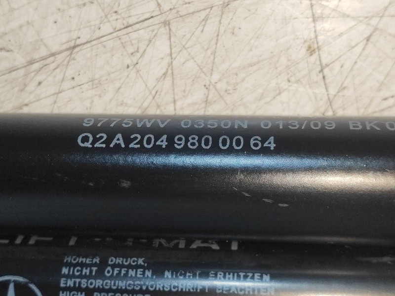 Recambio de amortiguadores capo para mercedes clase c (w204) berlina c 180 kompressor blueefficiency (204.044) referencia OEM IA