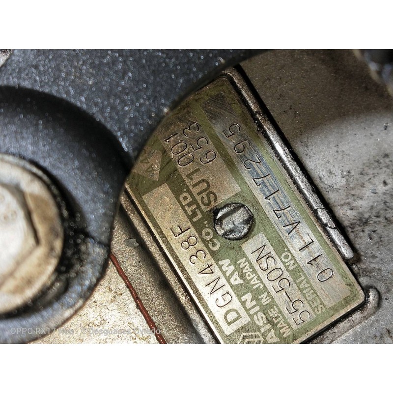 Recambio de caja cambios para renault vel satis (bj0) 3.0 v6 dci turbodiesel cat referencia OEM IAM SU1001653 5550SN DGN438F 01L