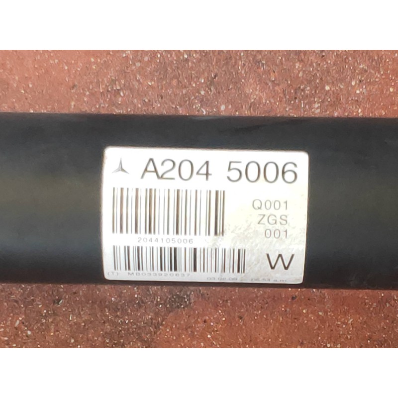 Recambio de transmision central para mercedes clase c (w204) berlina c 180 kompressor blueefficiency (204.044) referencia OEM IA