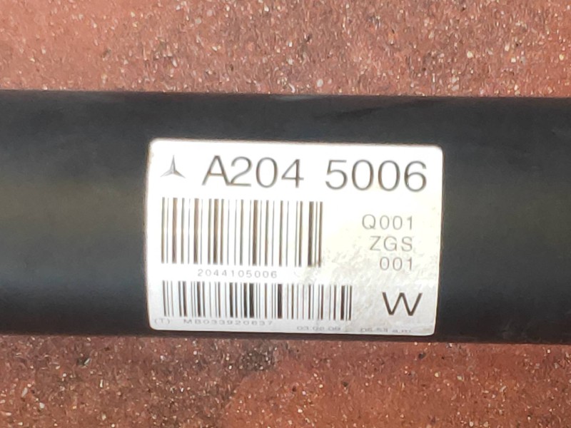 Recambio de transmision central para mercedes clase c (w204) berlina c 180 kompressor blueefficiency (204.044) referencia OEM IA