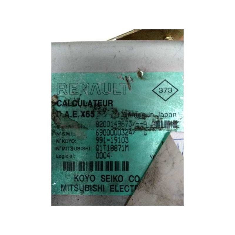 Recambio de centralita direccion para renault clio ii fase ii (b/cb0) 1.5 dci diesel referencia OEM IAM 8200149673 99119103 Q1T1