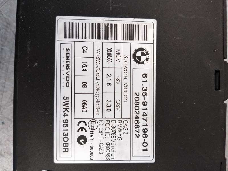 Recambio de modulo electronico para bmw serie 3 berlina (e90) 320d referencia OEM IAM 5WK495130BR 6135914719601 2080216872
