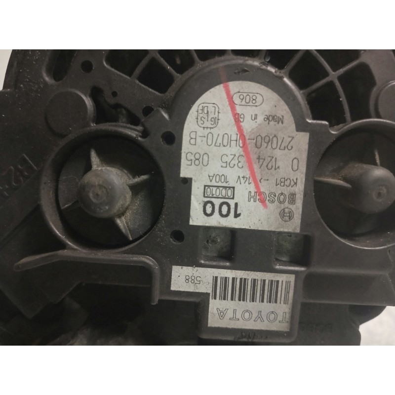 Recambio de alternador para toyota avensis berlina (t25) 2.0 executive sedán (4-ptas.) referencia OEM IAM 0124325085  