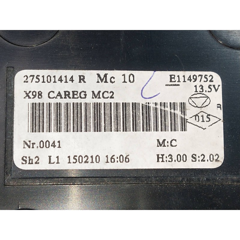 Recambio de mando calefaccion / aire acondicionado para renault clio iv 1.5 dci diesel fap referencia OEM IAM 275101414R E114975