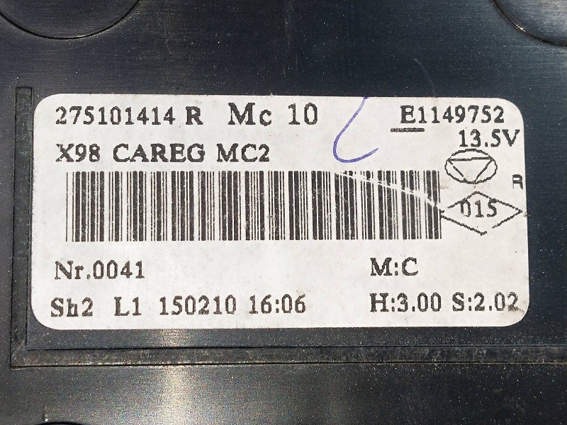 Recambio de mando calefaccion / aire acondicionado para renault clio iv 1.5 dci diesel fap referencia OEM IAM 275101414R E114975