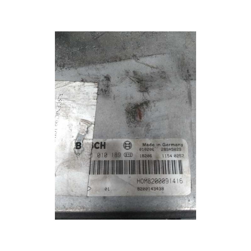 Recambio de centralita motor uce para renault scenic rx4 (ja0) 1.9 dci diesel cat referencia OEM IAM 0281010189 HOM8200091416 82