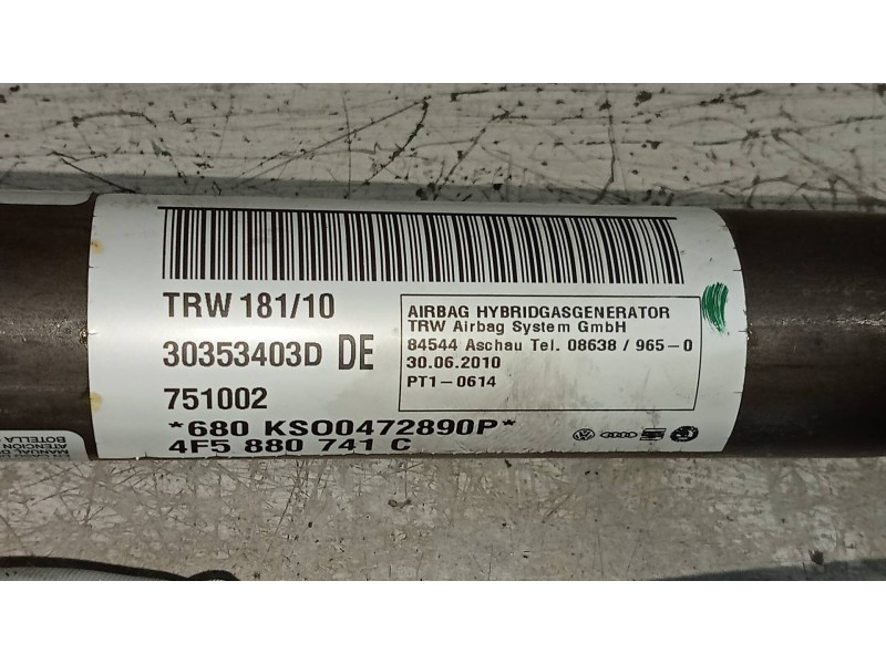 Recambio de airbag cortina delantero izquierdo para audi a6 berlina (4f2) 2.0 tdi referencia OEM IAM 4F5880741C 30353403D 