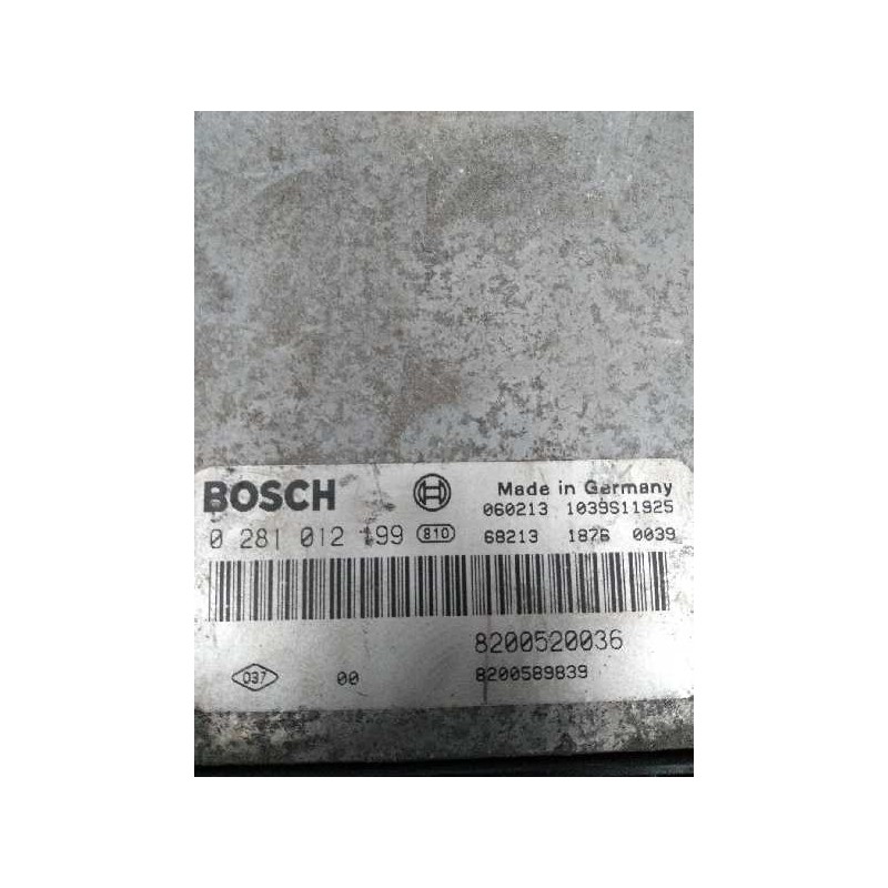 Recambio de centralita motor uce para renault laguna ii (bg0) 2.0 dci diesel cat referencia OEM IAM 0281012199 8200520036 820058