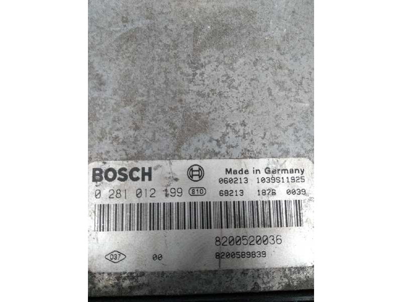 Recambio de centralita motor uce para renault laguna ii (bg0) 2.0 dci diesel cat referencia OEM IAM 0281012199 8200520036 820058