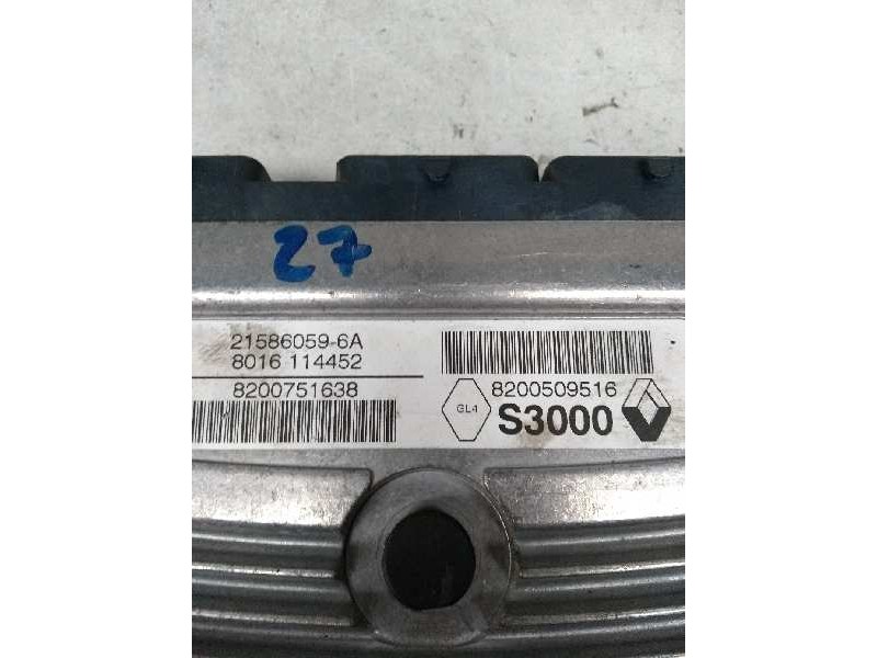 Recambio de centralita motor uce para renault megane ii classic berlina 1.6 16v referencia OEM IAM 215860596A 8200509516 S3000 8 Recambio de centralita motor uce para renault megane ii classic berlina 1.6 16v referencia OEM IAM 215860596A 8200509516 S3000 8