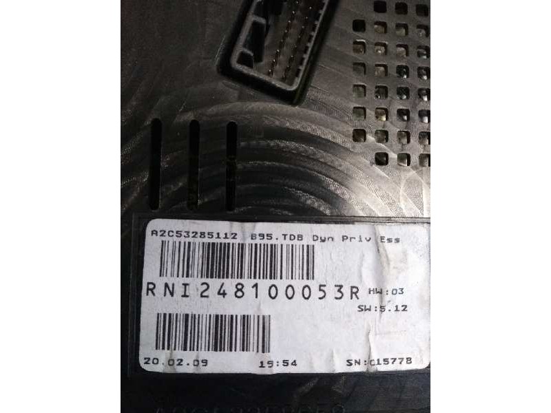 Recambio de cuadro instrumentos para renault megane iii coupe 1.6 16v referencia OEM IAM 248100053R  