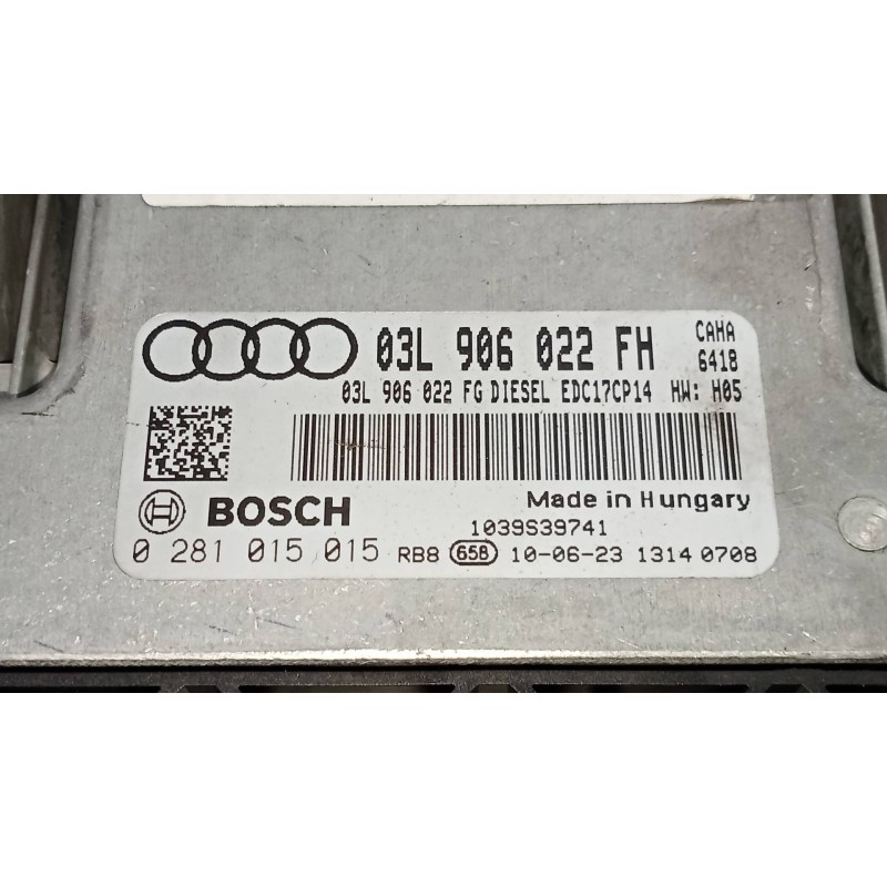 Recambio de centralita motor uce para audi a6 berlina (4f2) 2.0 tdi referencia OEM IAM 0281015015 03L906022FH 