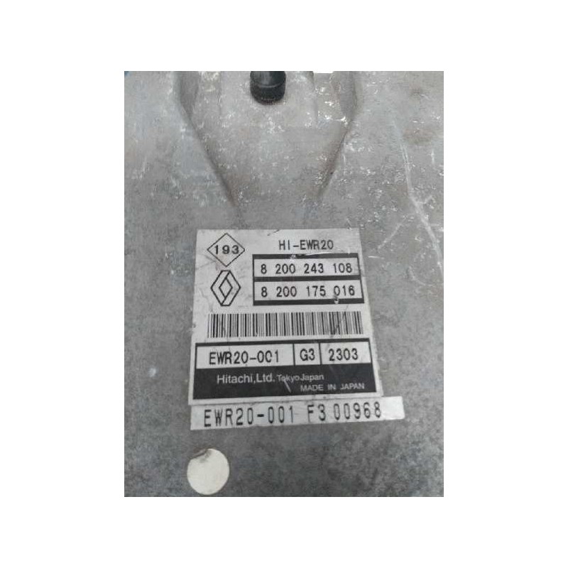 Recambio de centralita motor uce para renault vel satis (bj0) 3.5 v6 referencia OEM IAM EWR20001 8200243108 8200175016