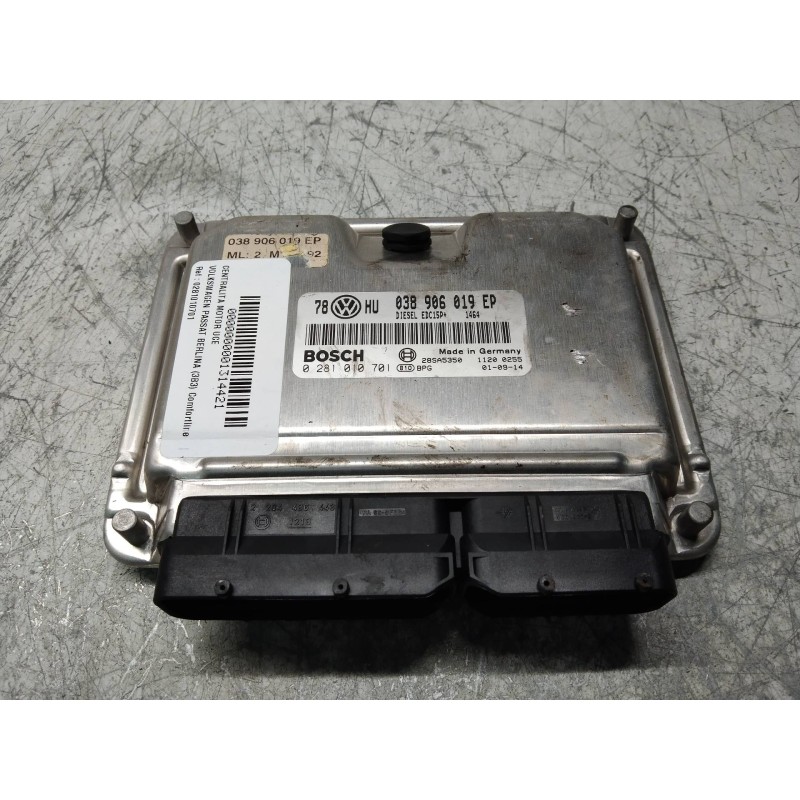 Recambio de centralita motor uce para volkswagen passat berlina (3b3) comfortline referencia OEM IAM 0281010701 038906019EP EDC1