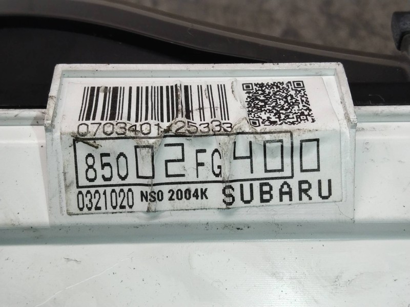 Recambio de cuadro instrumentos para subaru impreza g12 1.5 referencia OEM IAM 85002FG400  
